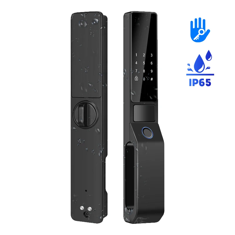 

July003 Smart Lock Waterproof Aluminum Security Gate Lock Outdoor Ttlock Fingerprint Smart Door Lock