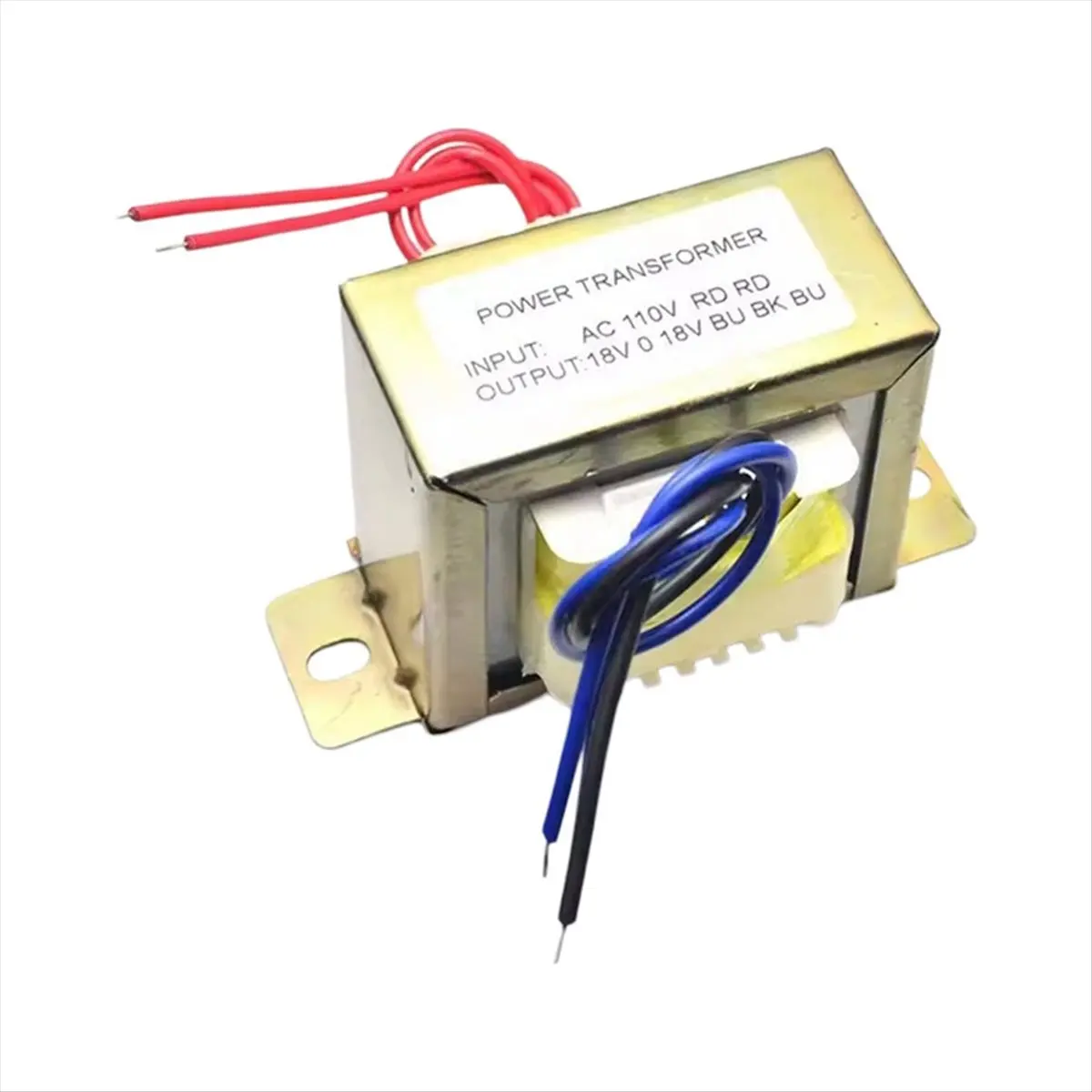 A49T Power Transformer Dual AC 18V 50W EI Transformer 110V in Optional for Preamplifier 2.1 Amplifier Tone Board A