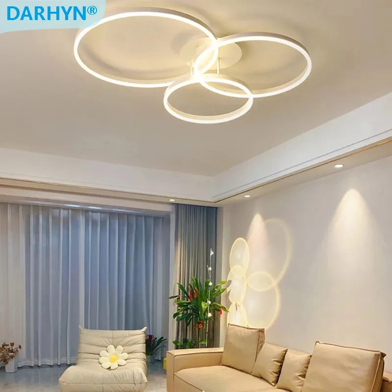 

Modern LED Circle Ceiling Light Minimalist Nordic Bedroom Lamp Atmospheric Living Room Lantern Home Life Indoor Luminaires