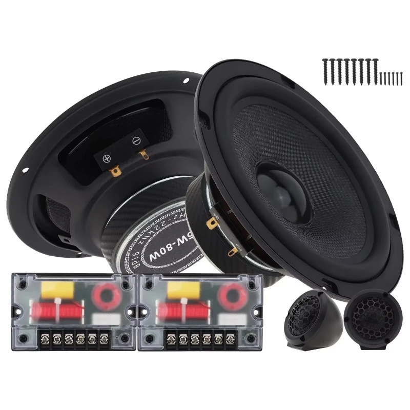 

Perfect clear sound two-way 6.5 "high-end car audio system, live speakers