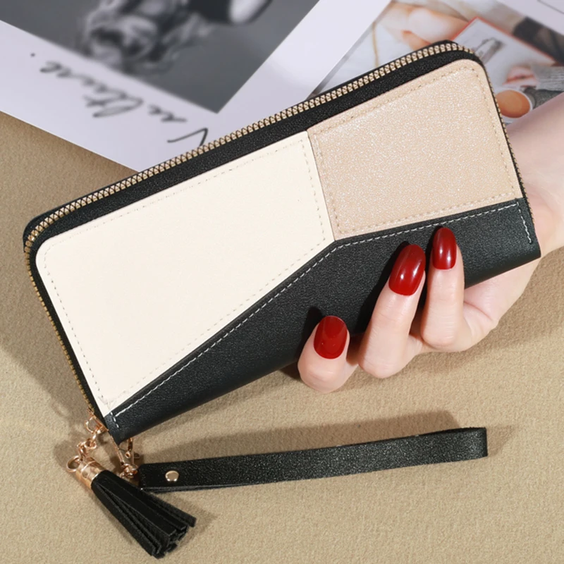 Fashion Wallets Zipper Coin Purse Lady Long Short Purses Handbags Women Clutch Cards Holder PU Leather Moneybag Billfold Wallet