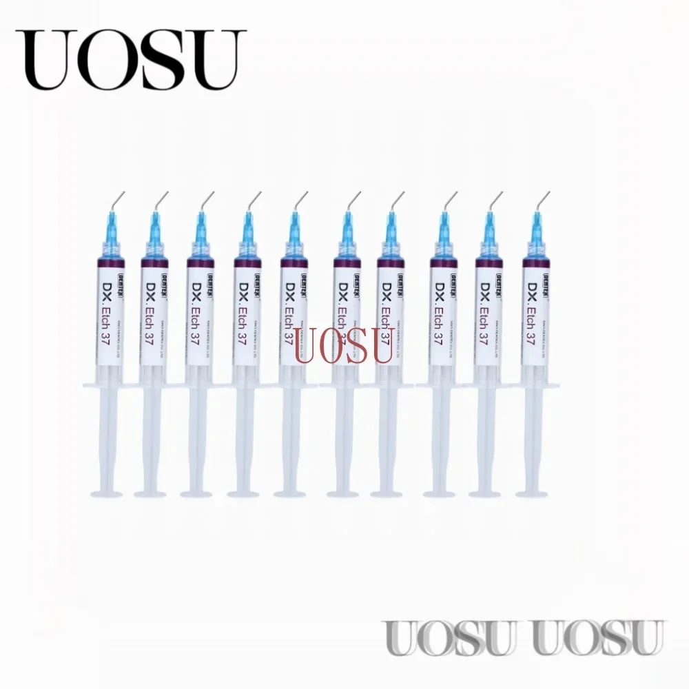 UOSUDental Etchant Gel 37% Phosphoric Dental Acid Etching Gel Etchant Agent Dental Orthodontic Adhesive Light Cure Bond Teeth