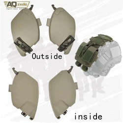 Casco airsoft con raíl y correa barbilla ajustable, protección oídos