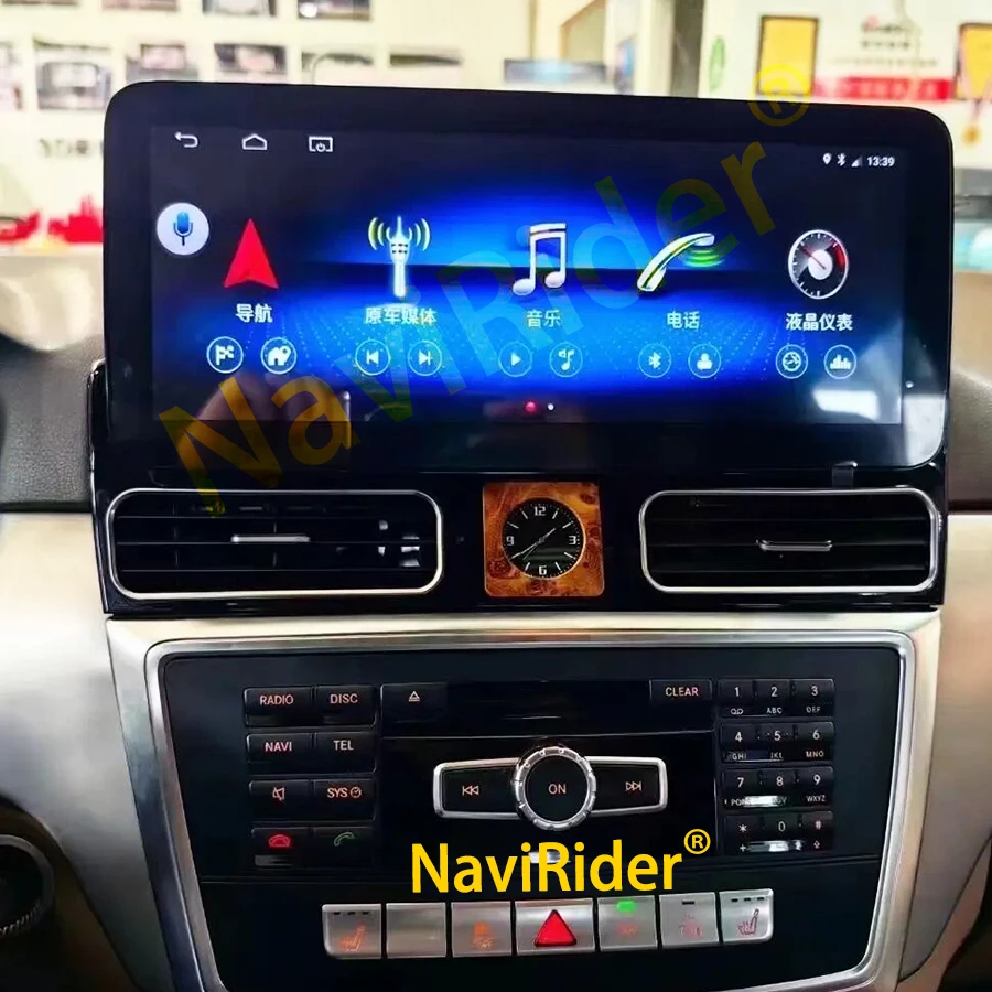

Автомобильный мультимедийный видеоплеер, экран 12,3 дюйма, Android 14, для Mercedes Benz ML W166 GL X166 SLC SLK, GPS, Wi-Fi, CarPlay