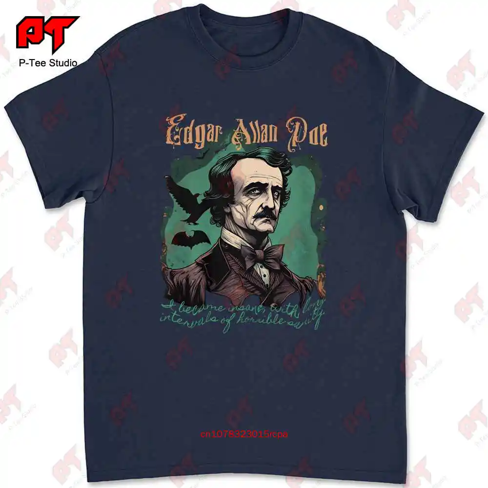 Edgar Allan Poe T Shirt Horror Fans Goth Punk Fashion For MHUP