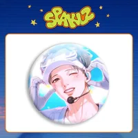 Korean Comics Lezhin Pins TEAM Lezhin 2026 Seasons' Greeting Mirror Keychain Round Badge Brooch Fans Gifts 4