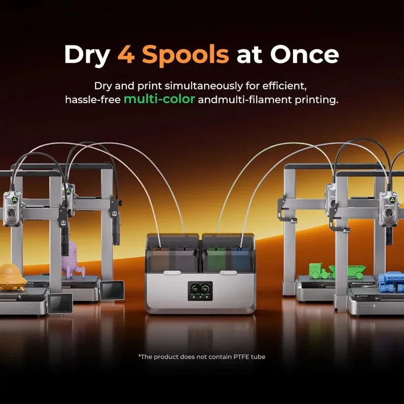 sale Bt - Creality Space Pi X4 , 4 Spools D Printer Filament Dryer Box with ° Hot-Circulation,