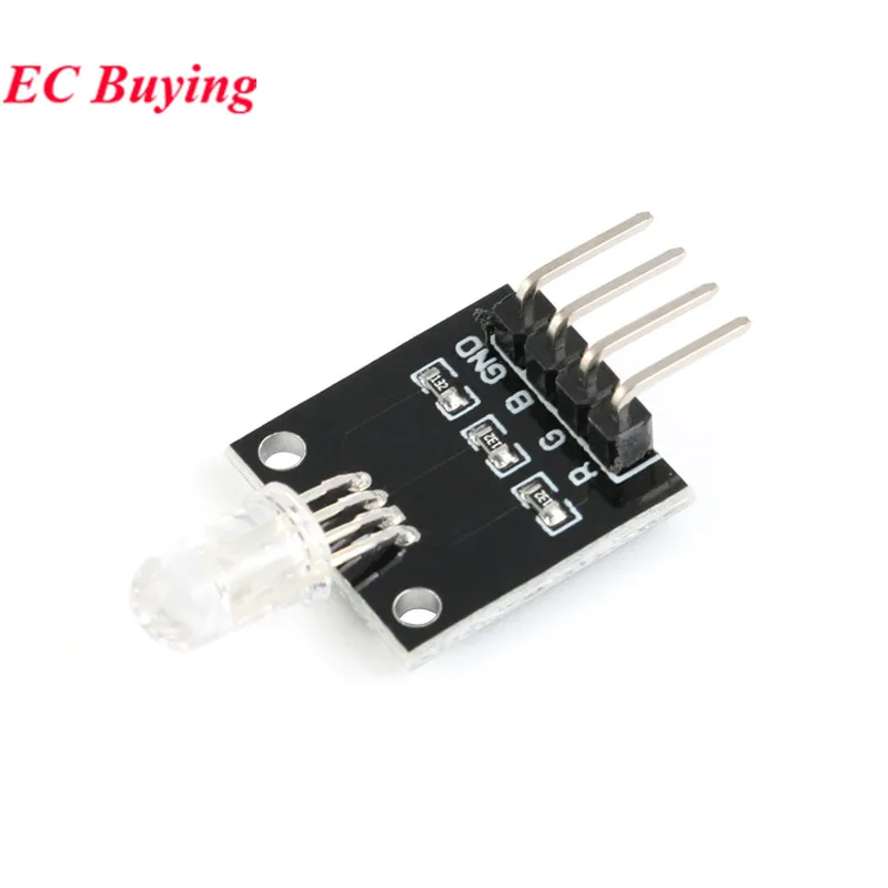 10pcs/1pc KY-016 3 Color RGB LED Sensor Module for Arduino DIY Starter Kit KY016 3.3/5V Three Colors Smart Electronics 4pin