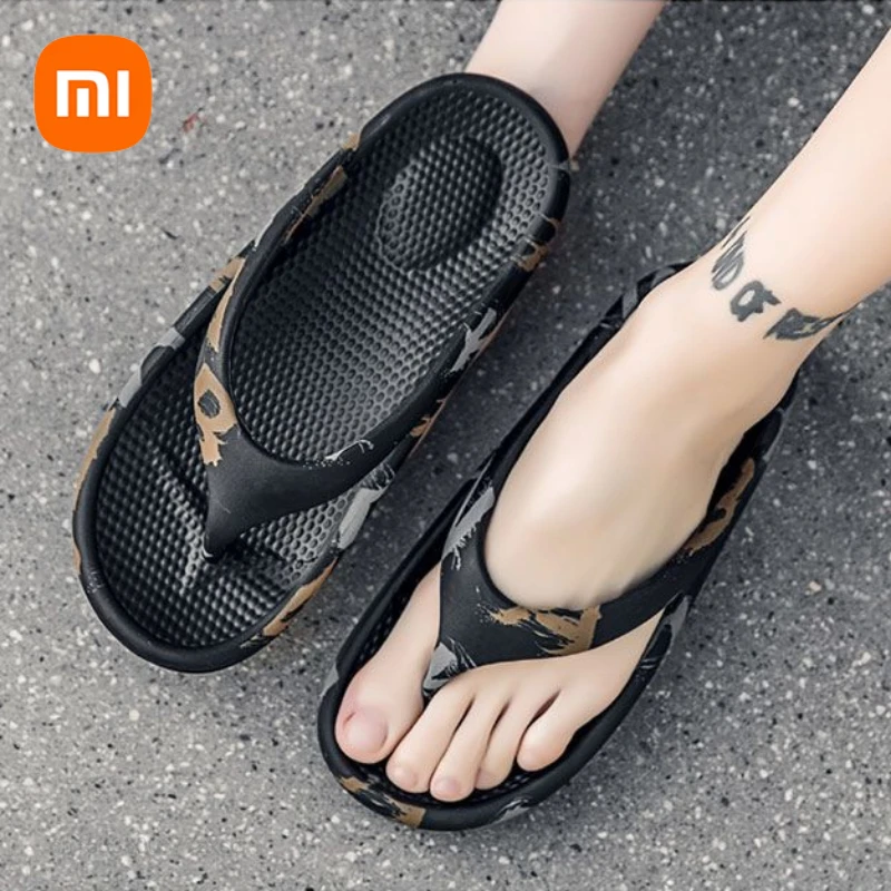 Xiaomi 2023 New Summer Couple Slippers Thick Platform Soft Sole EVA Outdoor Slides Non-slip Wear-resistant Sandals for Men Women