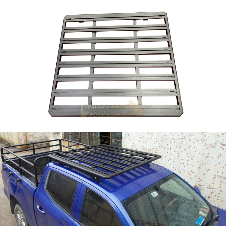 

Universal Aluminum Car Roof Rack Platform with Alloy CronerHilux Ranger NP300 DMAX TANK 500 TANK300 Luggage Rack