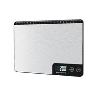 Rechargeable 10KG Kitchen Scale Tempered Glass Scale Household Small Food Scale Stainless Steel Food Baking Electronic