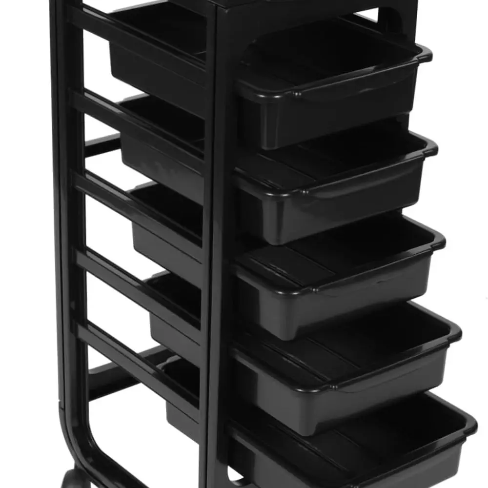 

Salon Hair Styling Trolley with Storage Rack for Multipurpose Use