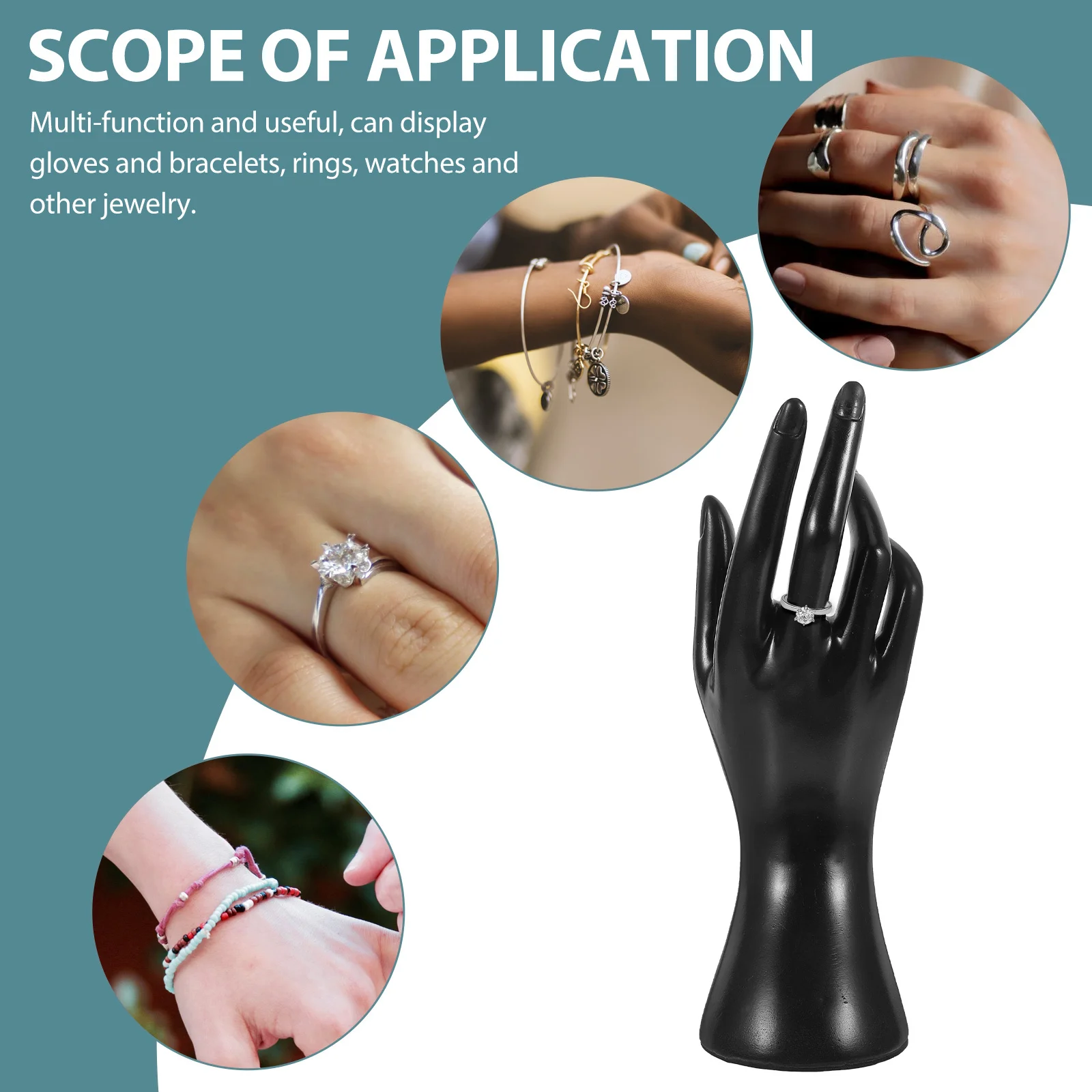 3 قطعة حامل مجوهرات اليد سطح المكتب البلاستيك الشفاف حلقة ساعة الوقوف لاستخدام سوار رف شاشة متجر المنزل