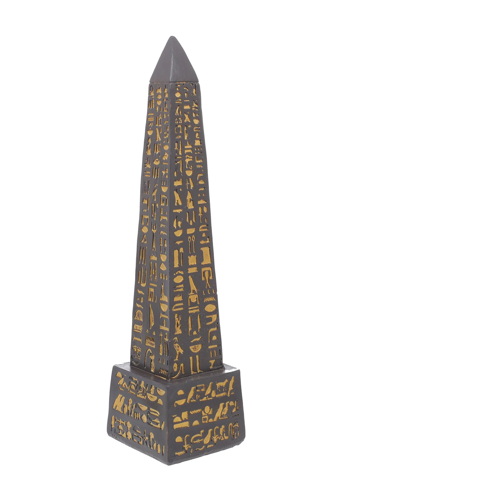 

Resin Egypt Obelisk Decor Vintage Style Desktop Adornment Elegant Home Decor Piece for Living Room Bedroom Desk