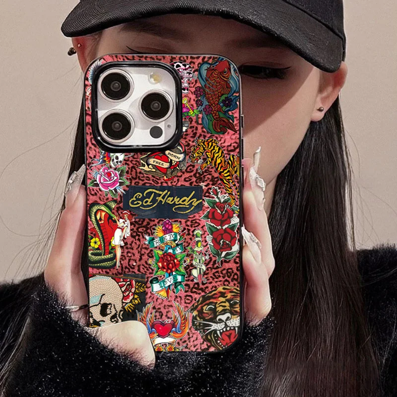 Leopard Print Skull Snake Tiger Pattern Phone Case for iPhone 16 15 14 13 12 11 Pro Max X XS XR XSMax 7 8 Plus 16e Soft Cover