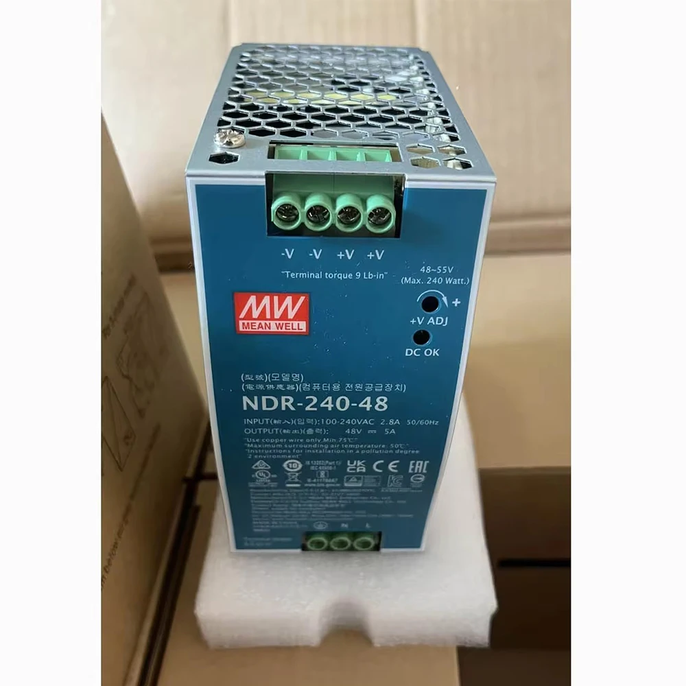 

Meanwell NDR-240-24 Промышленный импульсный источник питания на DIN-рейку 24 В MW