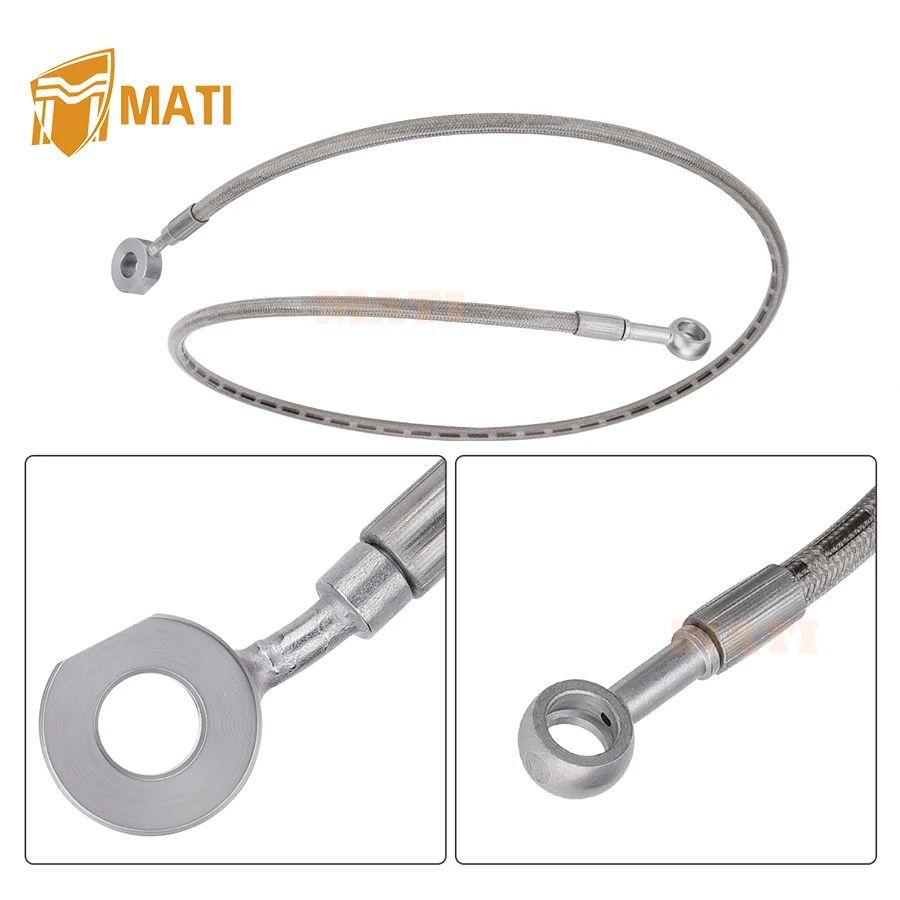 MATI Rear Foot Brake Caliper Hose for Polaris Magnum 325  2x4/4x4 2001-2002 Magnum 330 2x4/4x4 2003-2006 Xpedition 325 425 2002