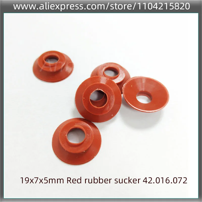 

50/100/150 шт., высокое качество GTO46 GTO52 Heidelberg, красная резиновая присоска 19x7x5 мм, детали машины для офсетного принтера 42.016.072