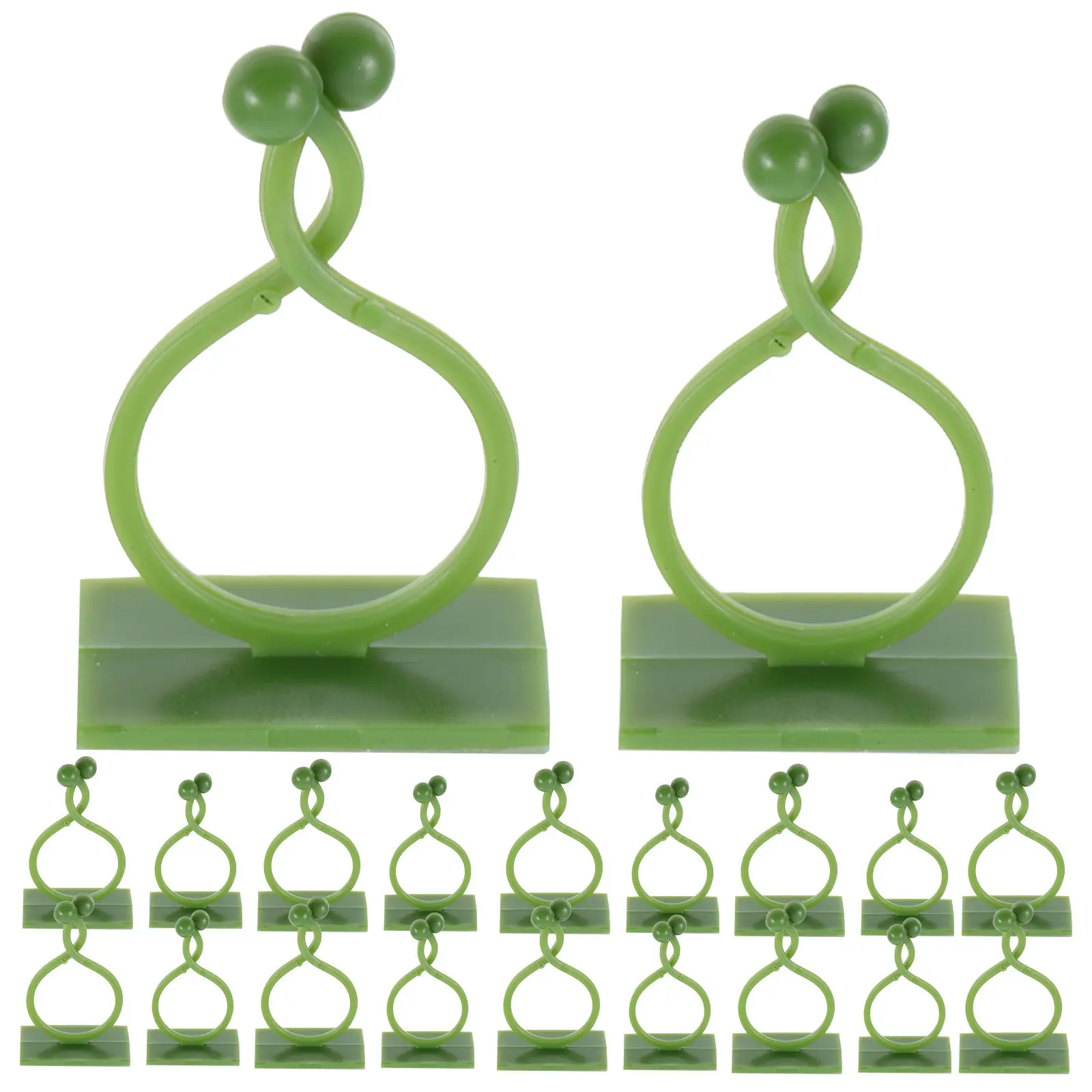 120Pcs Transparent Vine Fixing Clips Nailfree Plant Wall Holders Adjustable Climbing Garden Trellis Support Indoor Decoration