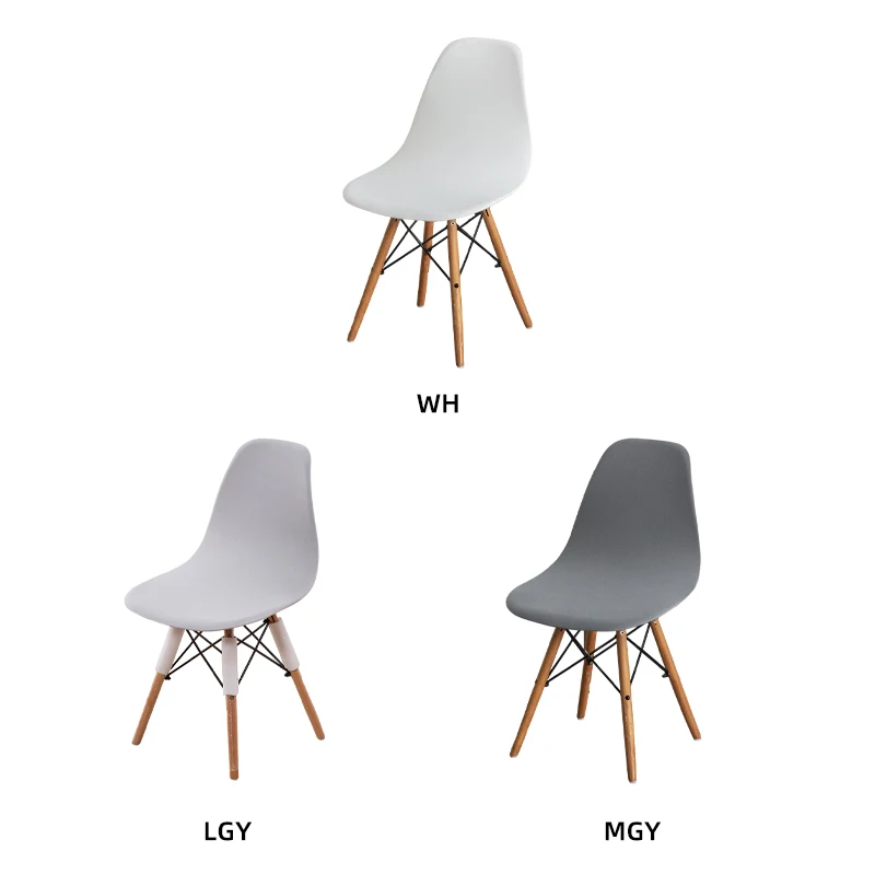 Velvet Scandinavian Chair Cover Solid Color Dining Chair Cover Armless Chair Cover For Kitchen Living Room Office Chair Cover