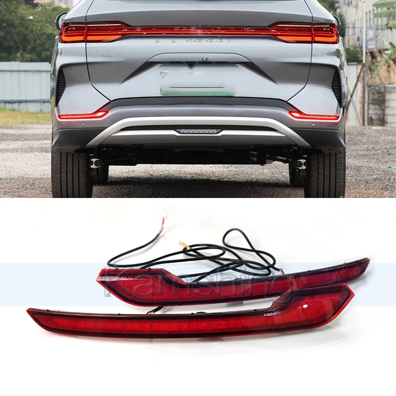 

Kamshing 1pair LED Rear Bumper Light For BYD Song Plus DMi 2023-2025 Rear Brake Light Stop Lamp Signal Lamp