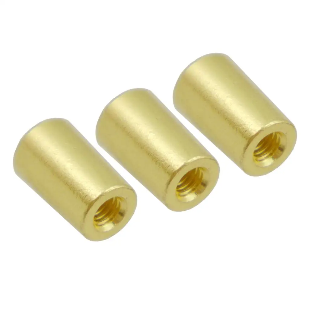 Tooyful 3Pcs Internal Thread 4mm Brass 3 Way Toggle Switch Knobs Cap Tip Button for LP Electric Guitar Parts Replacements