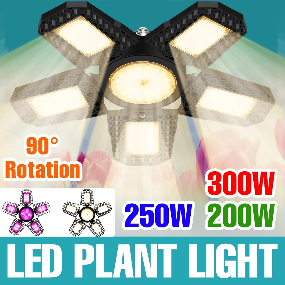 

350W E27/E26 Full Spectrum Plant Grow Light Bulb LED Hydroponics Fill Lamp Greenhouse Fruits Vegs Seedings Cultivation Lighting
