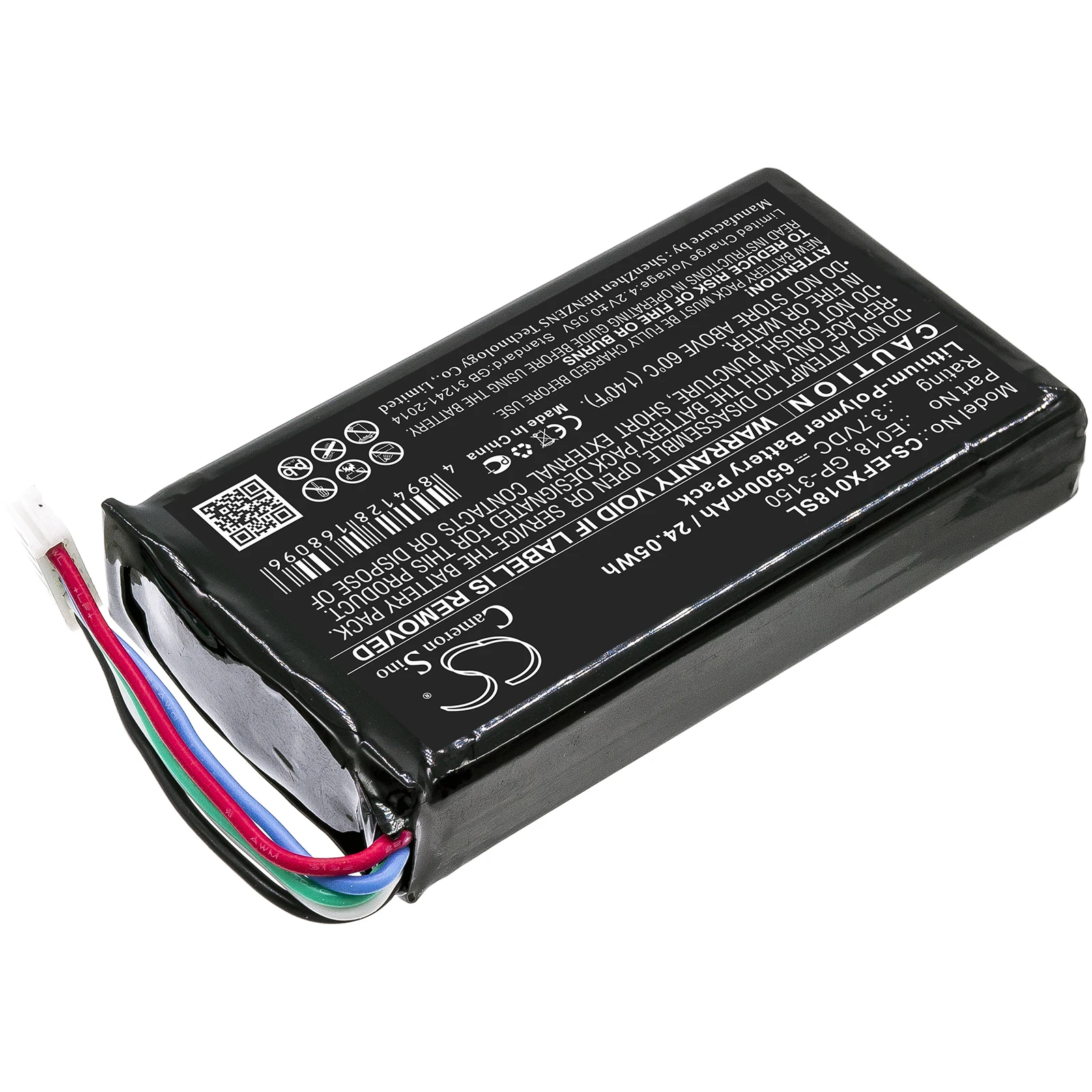 Cameron Sino 3.7V 6500mAh Battery Colombina E018 GP-3150 for EXFO OX1 Optical Fiber Multimeter, OX1 Optical Explorer +TOOL