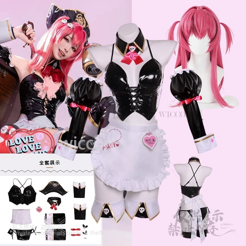 

Anime NIKKE Goddess of Victory Cosplay Costume Mast Full Set Romantic Maid Dress Lolita Outfits Women Halloween Carnival Party