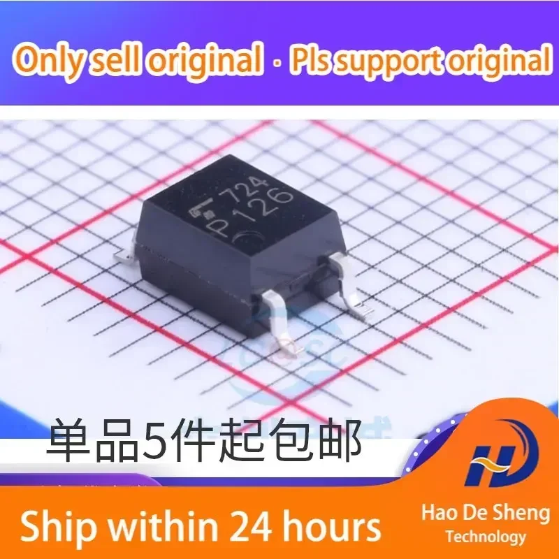 

10 шт./лот TLP126(TPL,F) Фотоэлектрический изолятор с входом переменного тока, корпус SOP-4, новый, оригинальный, в наличии