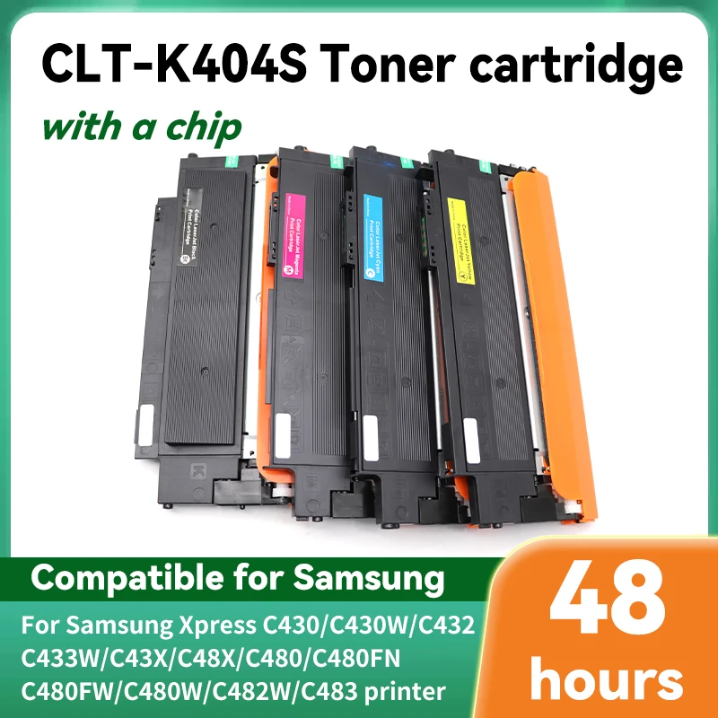 color toner cartridge K404s 404 CLT-K404S for Samsung printer C430 C430W C432 C433W C43X C48X C480 480FN 480FW 480W C482W C483