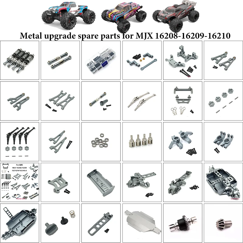 Запасные части Mjx Hyper Go 1/16, бесщеточные радиоуправляемые автомобили, внедорожный грузовик, багги, запасные части для 16208 16210 16209, обновленные детали Запасные части Mjx Hyper Go 1/16, бесщеточные радиоуправляемые автомобили, внедорожный грузовик, багги, запасные части для 16208 16210 16209, обновленные детали