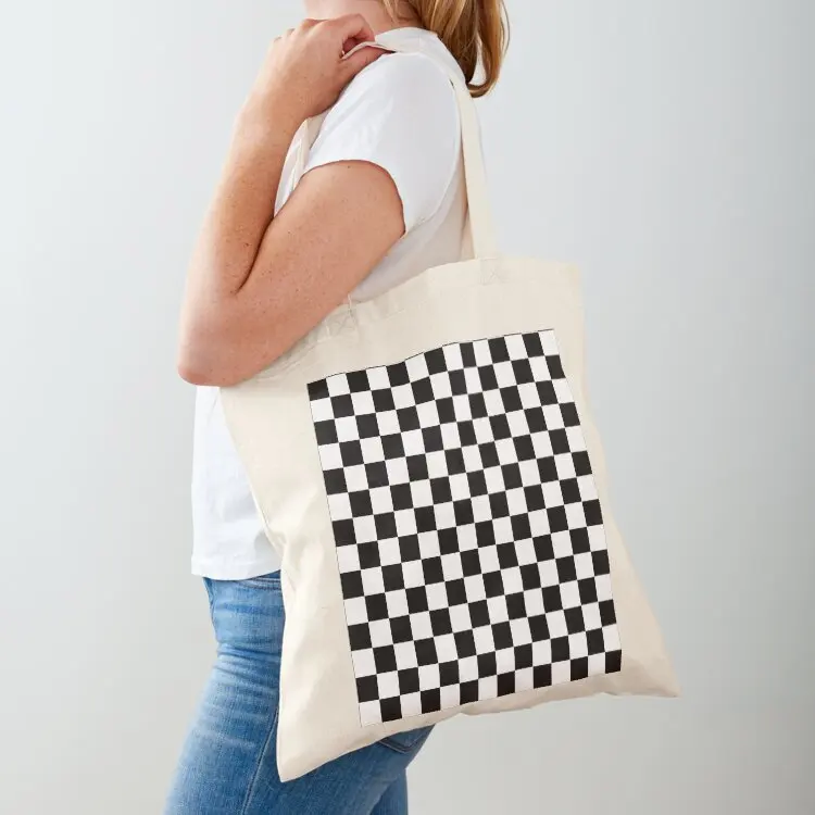 Black and White Checkered Chef Pattern Tote Bag sac pour femme tote bag screen Women's shopper bag