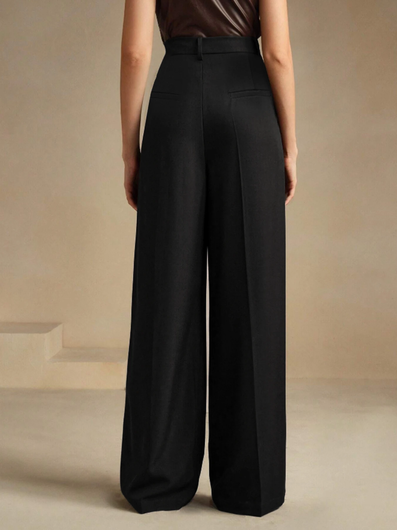 Womens New Arrival Four Seasons Versatile Solid Color Suit Pants Elegant Youthful Smart Casual Ladies Trousers