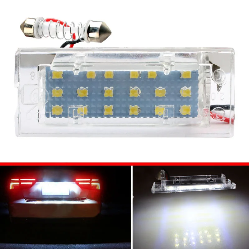 

Лампы для номерного знака автомобиля, 2 шт., без ошибок, Canbus, белые для BMW X5 E53 2001-2006 X3 E83 2004-2009