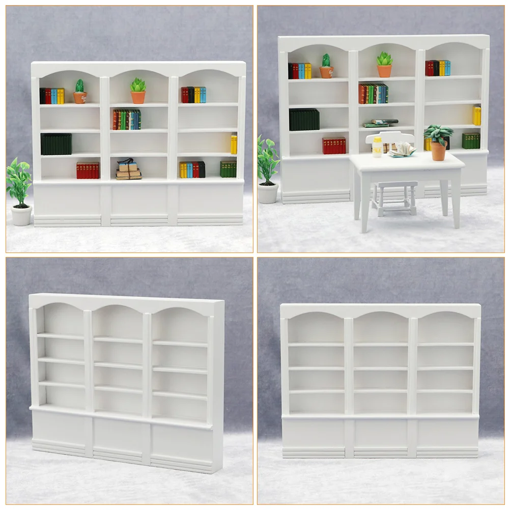 Mini-Bücherregal, Regal für Bücher, Ständer, Bücherregal, Kinder, Holz, Kinderhaus, Ausstellungsmöbel, Modell, Bücherregale, Bibliothek