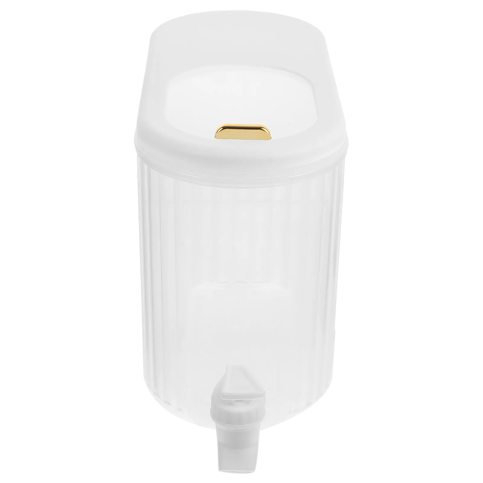 

Cold Water 3.5L Cream White Juice Dispenser Fridge Beverage Container Water Dispenser For Fridge PP Material Tea Party Supply