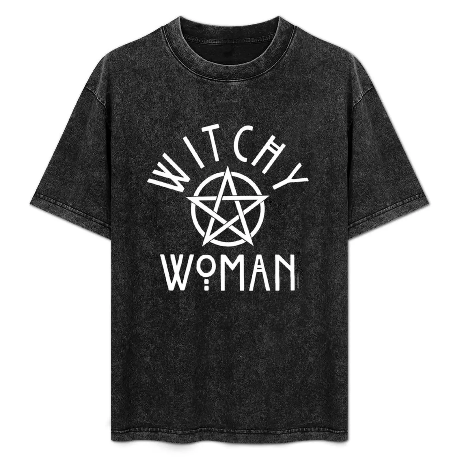 

Witchy Woman with Pentagram T-Shirt animal prinfor boys sports fans mens graphic t-shirts
