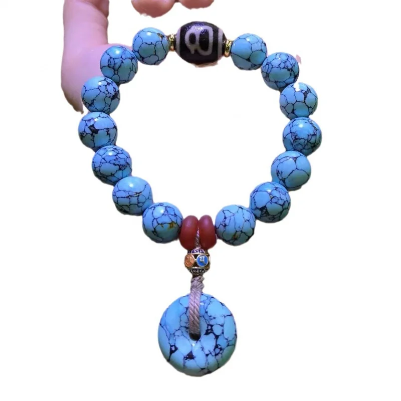 Jewelry Magnesite Turquoise Safety Buckle Bracelet