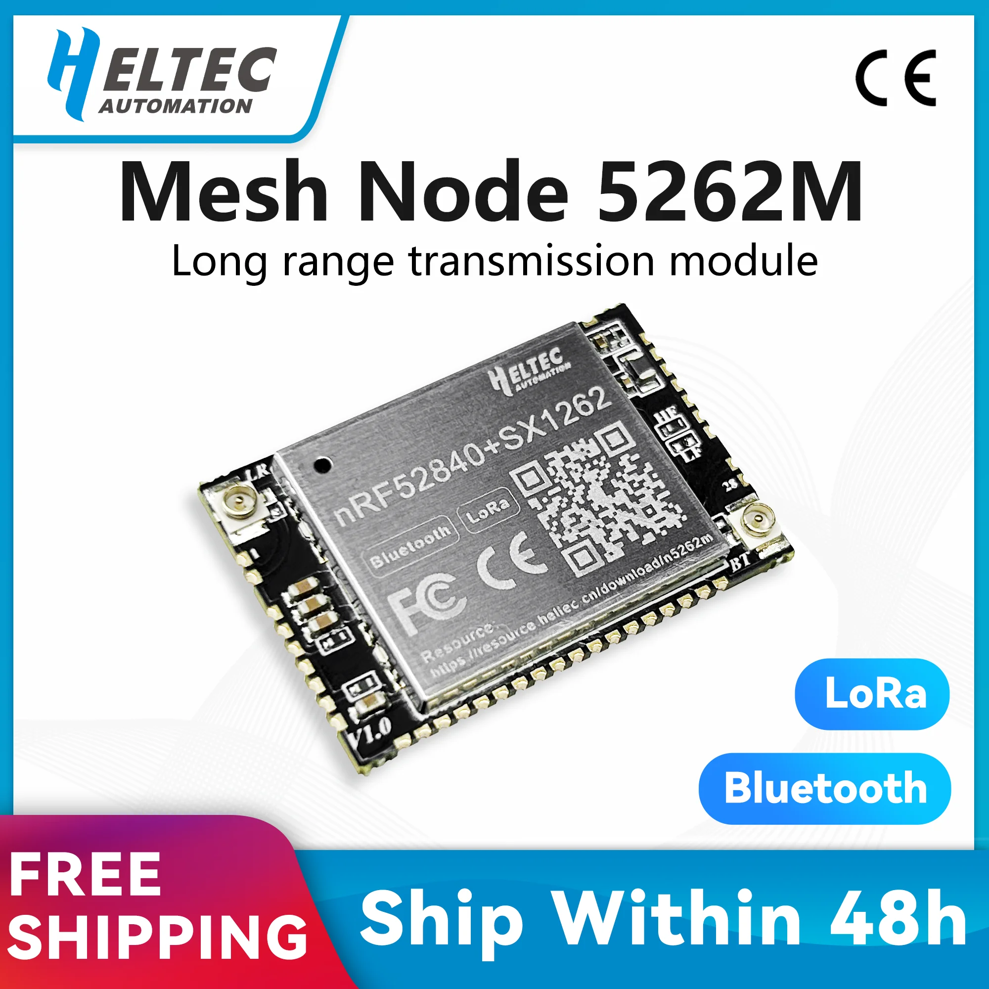 Heltec Meshtastic Tracker T114 Mesh Node Module LoRaWAN nRF52840 SX1262 LoRa BLE Arduino Low Power 3~10km Transmission Range