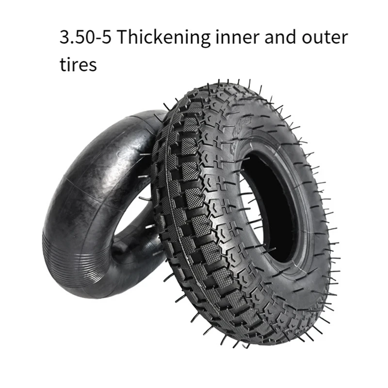 3.50-5 Inner Tube Outer Tyre For Electric Scooter Rubber Explosion Proof Tires Accessories Parts