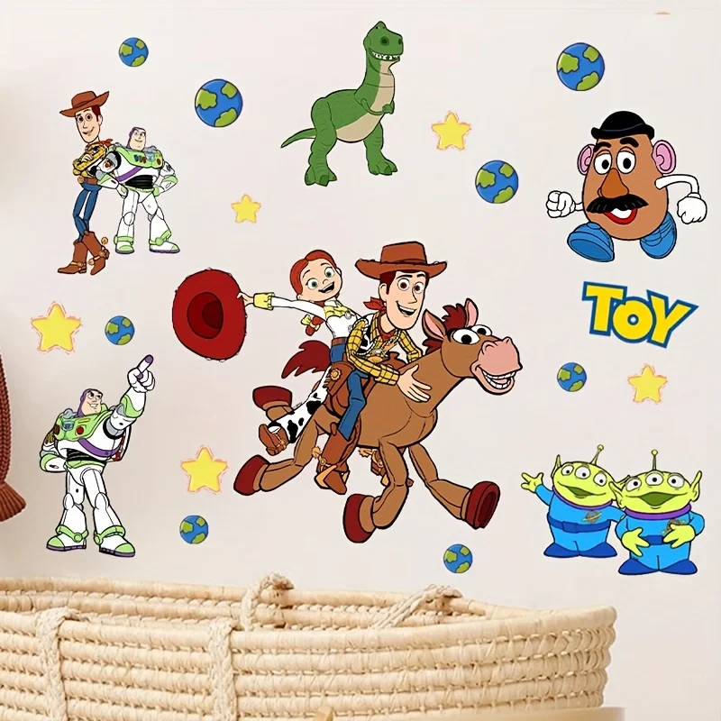 1 ملصق حائط من ديزني توي ستوري، ديكور نافذة، ديكور منزلي، ديكور منزلي فريد وملفت للنظر، هدية مثالية