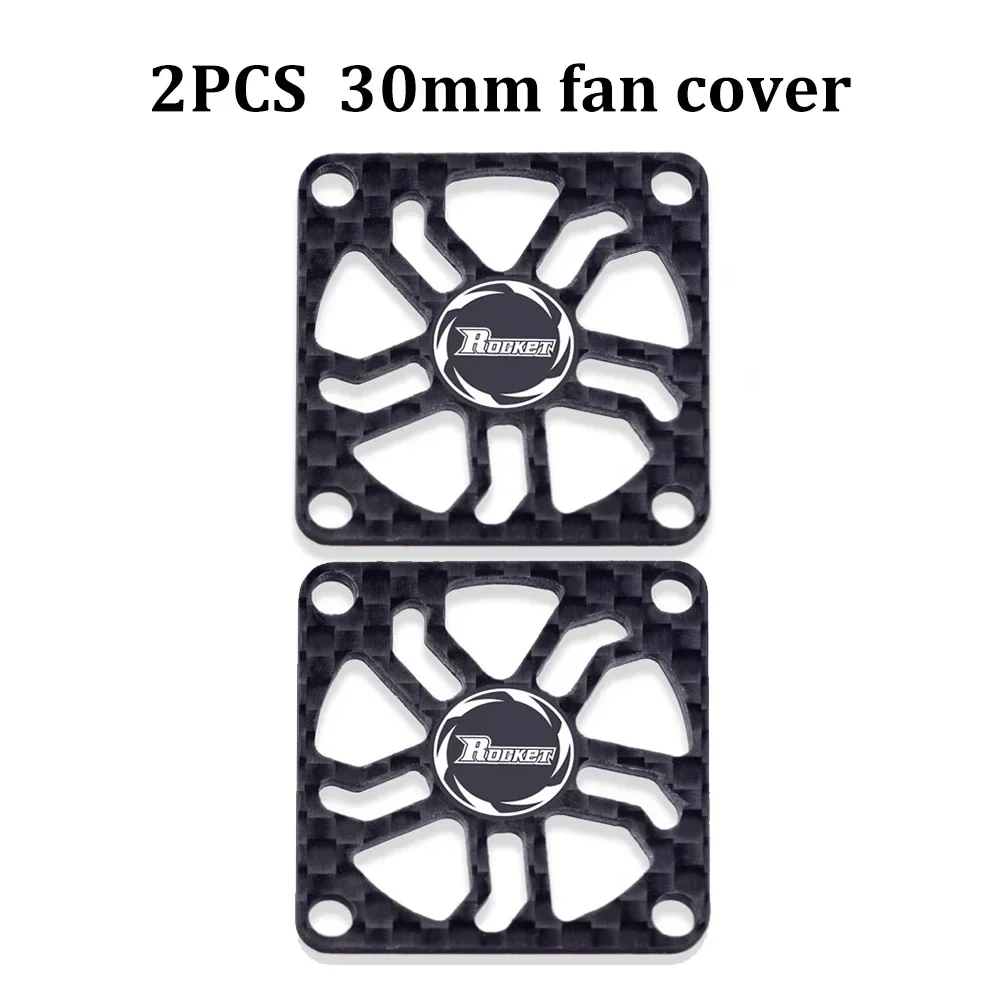 2PCS OVERTREFFEN HOBBY Koelventilator 25/30/35/40/50mm Raket Warmteafvoer Fans Metalen Motor Fan Cover voor Borstelloze Motor RC AUTO