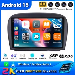 Android 15 Car Radio For Mercedes SL R230 SL350 SL500 SL55 SL600 SL65 2001 -2007 WiFi+4G Navigation GPS Multimedia Player Stereo