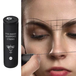 20m Mapping Pre-ink String Microblading Eyebow Dyeing Thread Semi Permanent Makeup Positioning Line Eyebrow Measuring Tool 1pcs