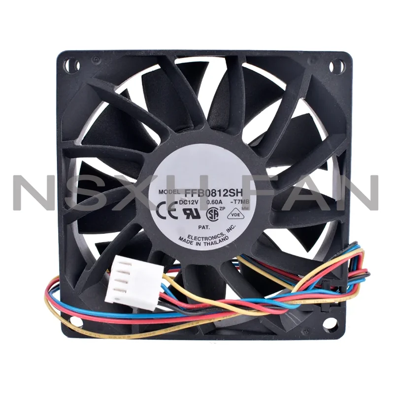 

Brand New Original 8025 8CM CASE FAN 12V 0.6A FFB0812SH R FAN