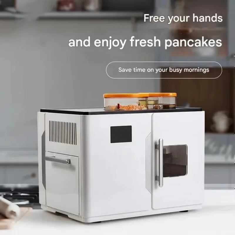 Household Automatic Flatbread Baker Non-stick Crepe Baking Cooker Kitchen Breakfast Making Unit