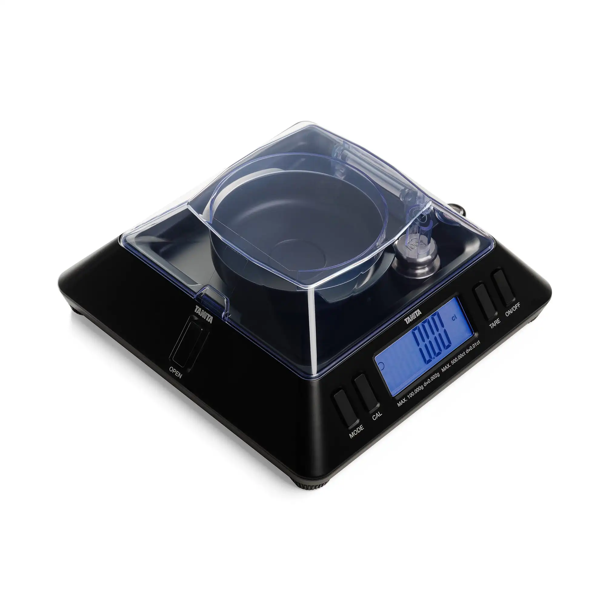 TANITA KP-601 Professional Jewelry Scale Dual-Sided LCD Display 500ct 0.002g Precision 6 Weighing Modes Diamond Gems Scale