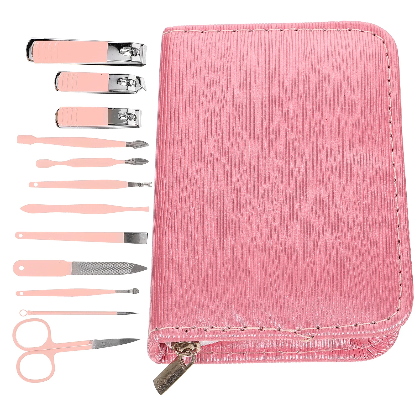 

1Set Manicure Set Professional Nail Care Kit Includes Nail Clippers Trimmer Files Portable Case for Travel Women Men Grooming