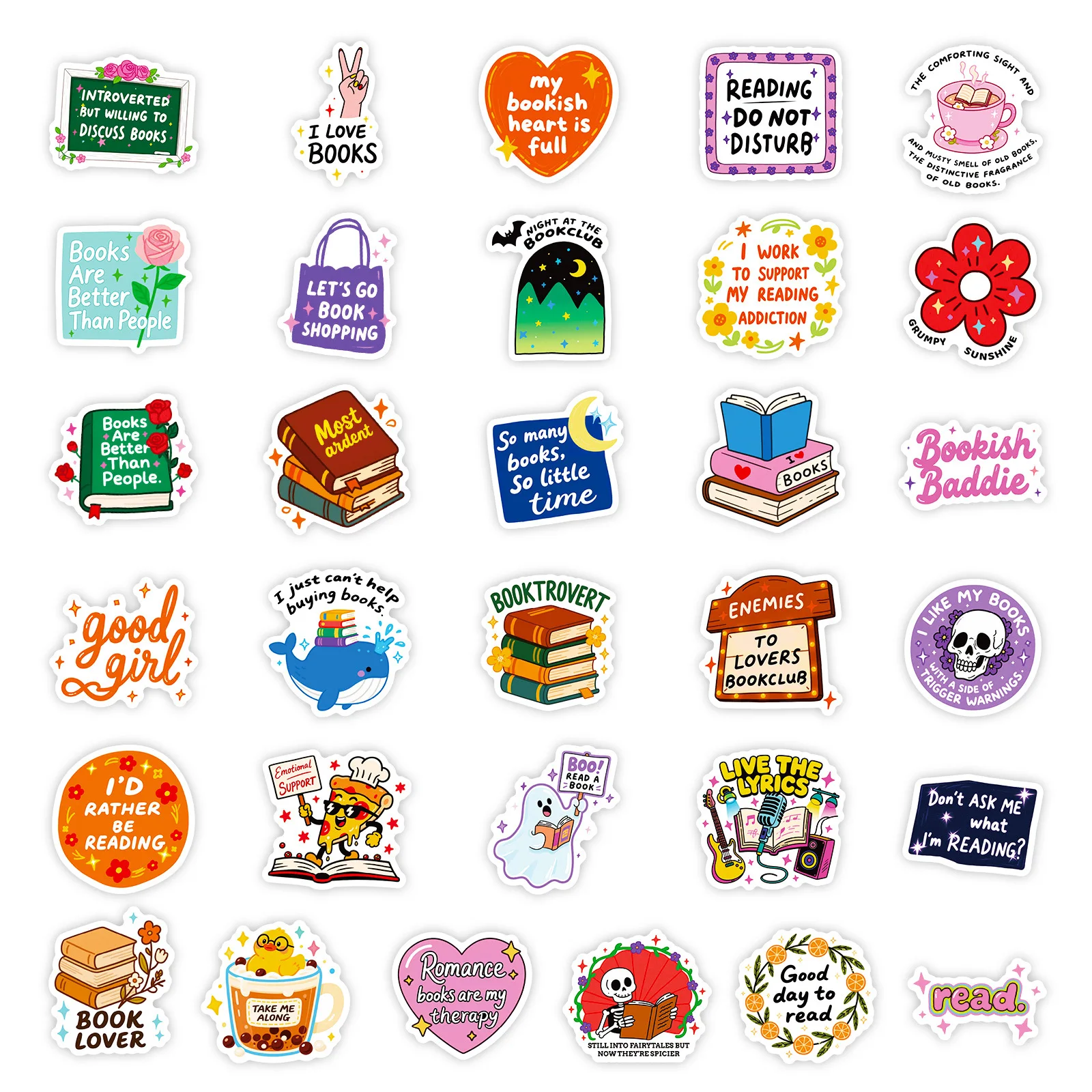 สติกเกอร์ตกแต่งกันน้ำ 56 ชิ้น ลายหนังสือ สร้างแรงบันดาลใจ สำหรับตกแต่งกราฟฟิตี้ ของเล่น DIY ติดกระเป๋าเดินทาง โทรศัพท์ จักรยาน กีตาร์